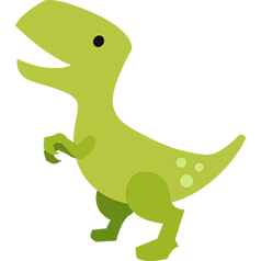 T-Rex Verde Simples