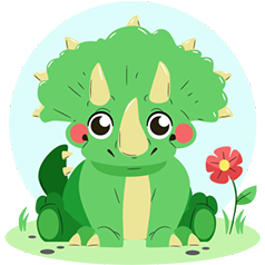 Triceratops Verde